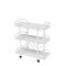 Drinks Trolley Cart with Rolling Wheels Hotel Serving Cart with Wine and Glass Holders Bar Carts
